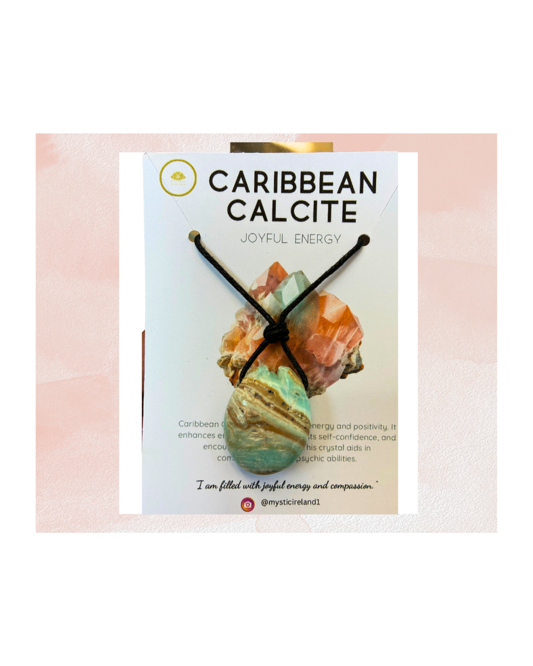 Caribbean calcite necklace