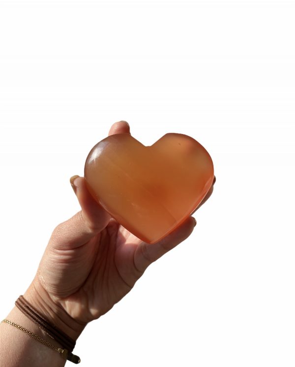 Honey Calcite Heart - Image 2