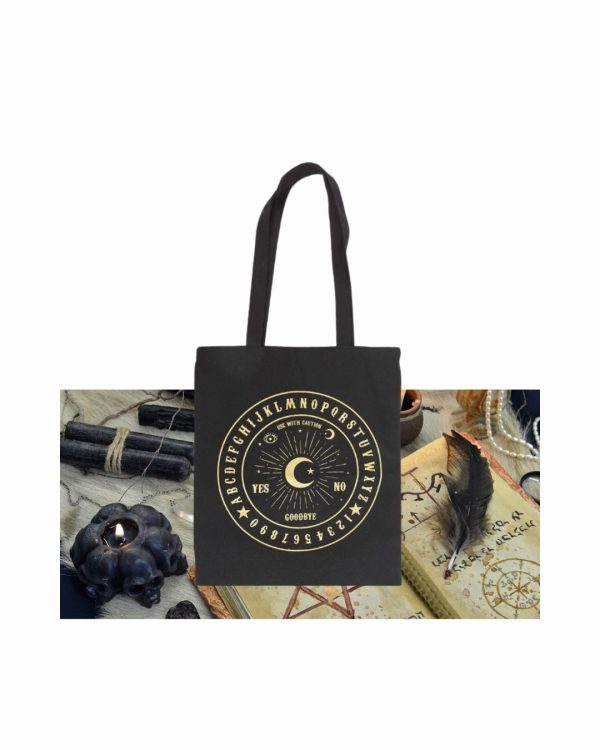 Tote bag Black and Gold talking board